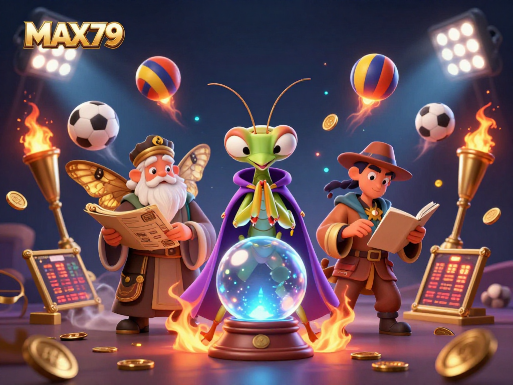 Experience winning moments at MAX79 with a mystical fortune teller and captivating casino elements.