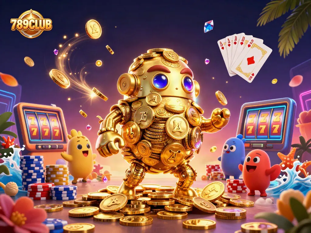 Experience thrilling gameplay at 789CLUB with this vibrant and dynamic casino scene.