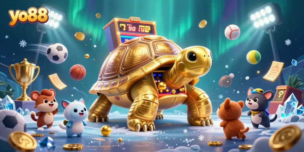 Engage in exciting gaming action with yo88's thrilling casino animation showcasing dynamic elements.