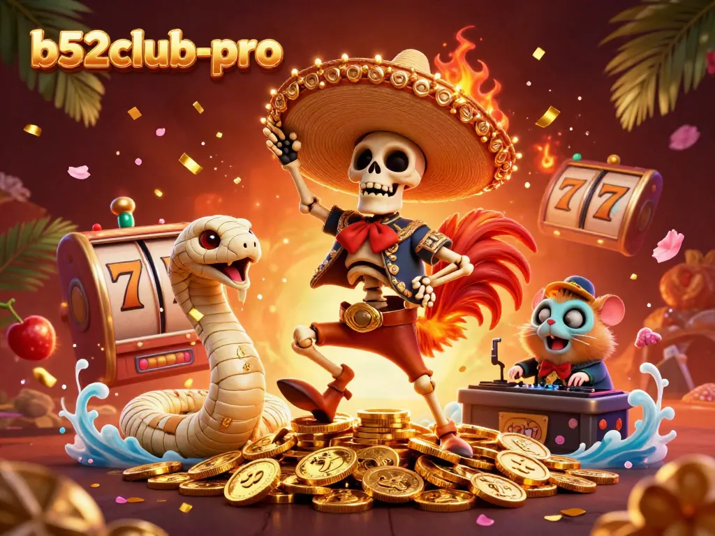 Experience thrilling wins with b52club-pro in a vibrant casino celebration scene.