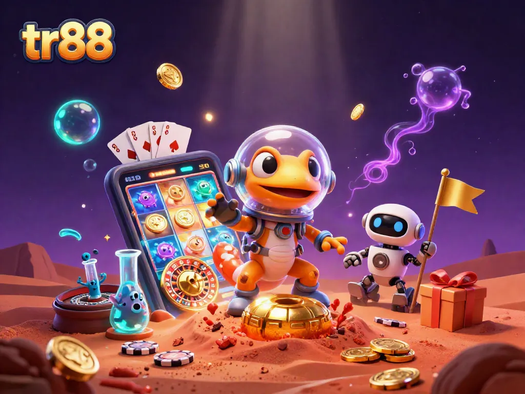 tr88 engaging players in a thrilling casino adventure with vibrant slot games and golden treasures.